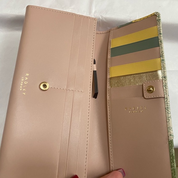 Radley London Pink and Green Women's Large Wallet - Picture 2 of 7